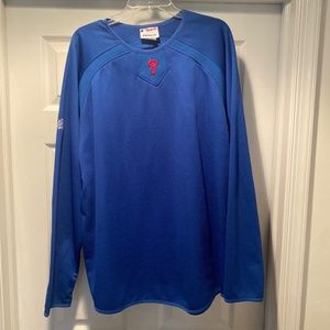 Blue Phillies majestic Jersey